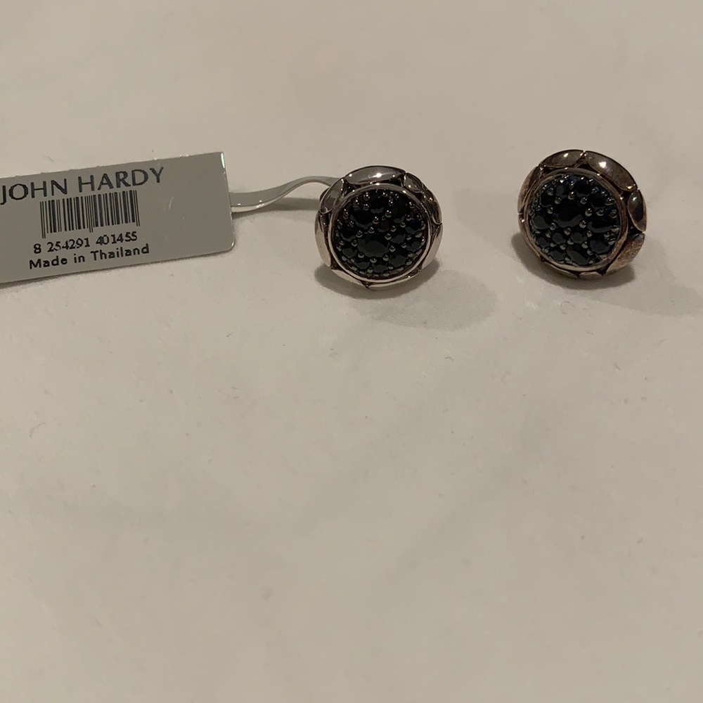 John Hardy black stud earrings